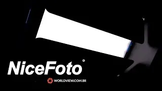 Iluminador Painel Led NiceFoto Bicolor e RGB - Faça fotos e vídeos Incríveis.