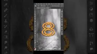 Fire Text Effect in Photoshop #shorts #photoshop