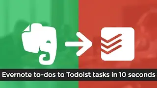 Evernote to Todoist Integration - To-dos