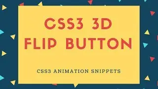 CSS3 3D Flip Button | 3D flip button with CSS3