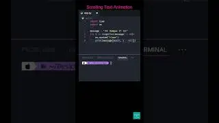 Scrolling Text Animation  #kampusit #coding #python