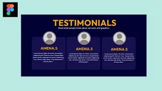 TESTIMONIAL GRAPHICS WEEBSITE DESIGN IN FIGMA