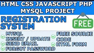 PHP PROJECT:  Registration System with Email Confirmation - HTML CSS JavaScript jQuery PHP MYSQL