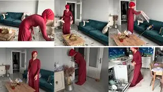 DİP KÖŞE TEMİZLİK BAYRAM SONRASI BİRDE BOYNUM TUTULDU EYVAH☹️