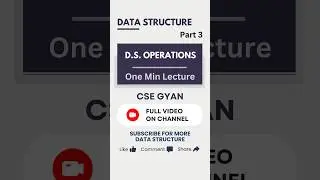 Data Structure Operation - Pt 3 @CSEngineeringGyan #cse #gyan #shorts #csit #computer #coding
