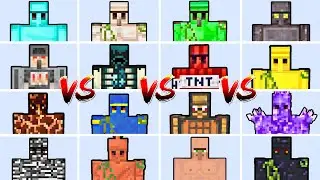 EXTRA GOLEMS TOURNAMENT (Minecraft Mob Battle)