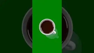 Coffee cup green screen 