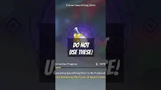 DO NOT Use SANCTIFYING ELIXIRS in Genshin Impact!