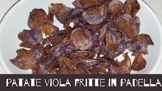 Crispy French Fries in a Pan using Purple Potatoes / Home Fried Potatoes