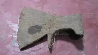Электролиз  и чистка старого топора.
