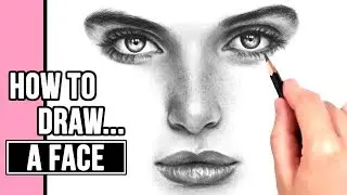 How to Draw a Realistic Face | Drawing Tutorial Part 1: Eyes, Nose + Mouth