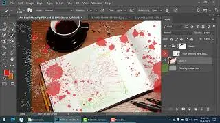 mockup paint drawing in photoshop pashto