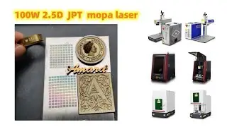 Metal deep engraving machine 100W JPT mopa laser for 1mm brass metal deep engraving and cutting