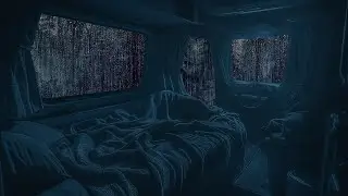 Admiring Rain Through the Window While Lost in the Dark Dense Forest - Relaxing Sleep Sound