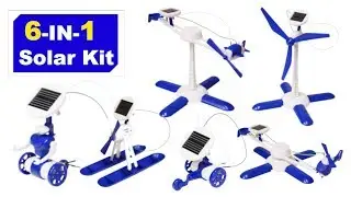 6 in 1 Solar Robot kit - Educational DIY Build.