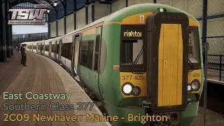 2C09 Newhaven Marine - Brighton - East Coastway - Class 377 - Train Sim World 2020