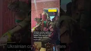 Ukrainian Combat Medics Provide Aid to Two Russian POWs #warinukraine