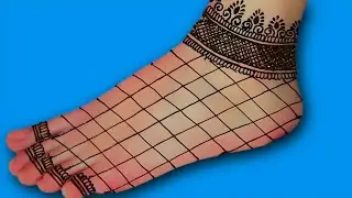 Hartalika teej special mehndi design|easy bridal feet mehndi design|pairon ki mehandi|mehndi design