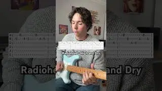How to play Radiohead - High and Dry guitar solo (tabs) 