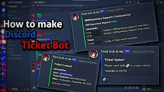How to make Discord Ticket Bot in replit | No Coding Require