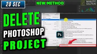 How to delete photoshop projects 2024