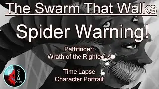 ---Spider Warning--- Pathfinder Tiefling Time lapse (practice)