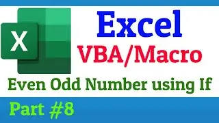 Excel VBA Even Odd Number using If Statement In Hindi | Excel VBA Odd Even Numbers