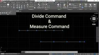 How to use Divide and Measure command in AutoCAD