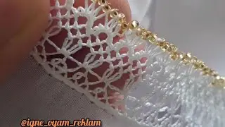kendi tasarımım olan süper bir iğne oyası  yapılışıyla sizlerleyiz DOSTLAR 🤗