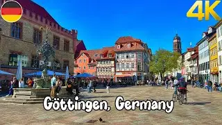 Göttingen, Germany walking tour 4K - A beautiful German city