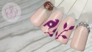 МОДНЫЙ ДИЗАЙН НОГТЕЙ ГЕЛЬ ЛАКОМ♥ БАЗА ДЛЯ СТРАЗ ♥ Глянцевый топ