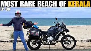 VARKALA- Most Beautiful & Rare Black Sand Beach of Kerala | Delhi To Kanyakumari Ride EP-08 |