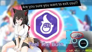 RAGEQUITTING UND OSU OHNE TON!? | Feel The Burn osu! Medallie