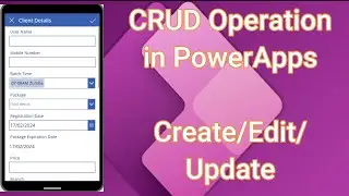 Crud Operation in Power apps using PowerApps form with SharePoint List