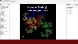 kturtle randompattern patch  |  Learn basic coding Kturtle | Coding with Kturtle | Kturtle tutorial