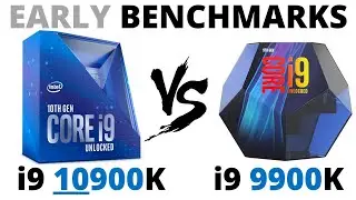i9 10900K vs i9 9900K [EARLY Benchmarks] | i9 9900K vs i9 10900K | COMPARISON