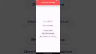 Flutter Interactive and Customizable Snackbar
