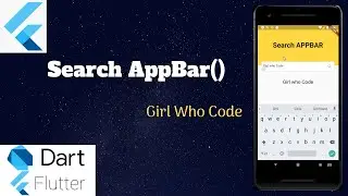 How to make a Search AppBar - FLUTTER - dart