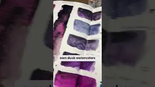 ☔️🌈 DIY Dusk Watercolors using PBK11! #shortsart