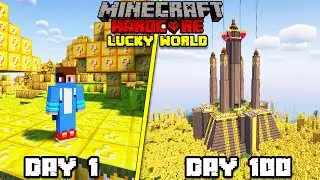 I Survived 100 Days On ILLEGAL Lucky Block World in Minecraft Hardcore