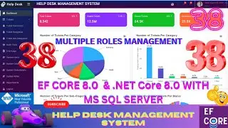 EP 38 Help Desk Management System EF Core NET Core ll .NET 8.0 Tickets, Users, Roles Management,🚀💥