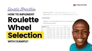 EASY Roulette Wheel Selection Method with Example | Genetic Algorithm