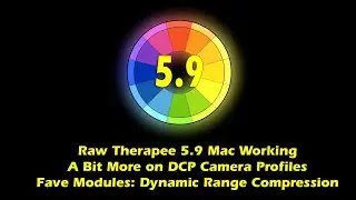 Raw Therapee 5.9 Dynamic Range Compression Module, New Mac Build & More on Input Profiles