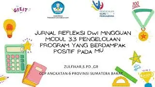 jurnal refleksi dwi mingguan modul 3 3 II PENGELOLAAN PROGRAM YANG BERDAMPAK POSITIF PADA MURID