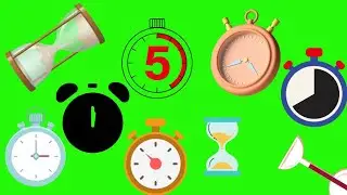 Green Screen Timer Animation | Green Screen Stopwatch 