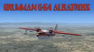 Landing the Grumman G-64 Albatross at Glendale Municipal Airport in FSX