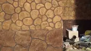 декоративная фасадная штукатурка под дикий камень