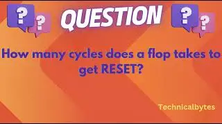 How many cycles does a flop takes to RESET