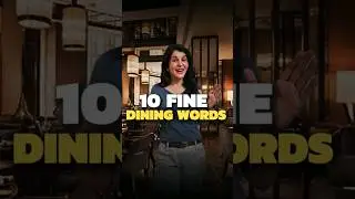 10 Fine Dining Words Pronunciation | 