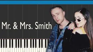 Егор Крид feat. Nyusha - Mr. & Mrs Smith | На пианино | Karaoke | MIDI | FREE НОТЫ
